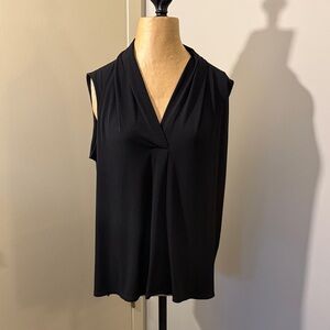Jones New York Black Sleeveless Blouse